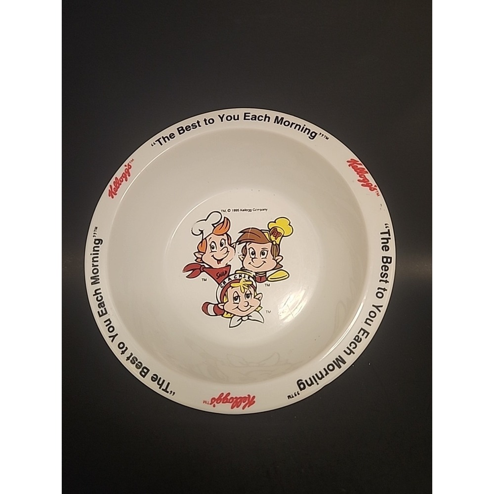 Vintage‎ Kelloggs Cereal Bowl: Rice Bubbles, Snap Crackle Pop